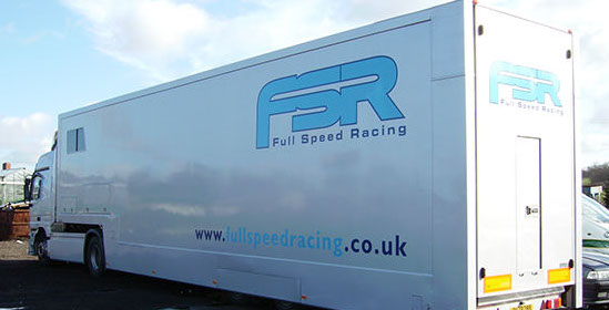 Car transporter fully sign written for FSR.